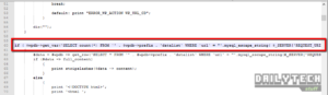 Mysql without I